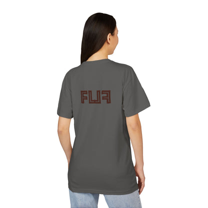 Stylish Unisex Sueded T-Shirt with Bold 'FLU' Graphic | Casual Wear, Gift Idea, Streetwear, Everyday Comfort, Fashion Statement