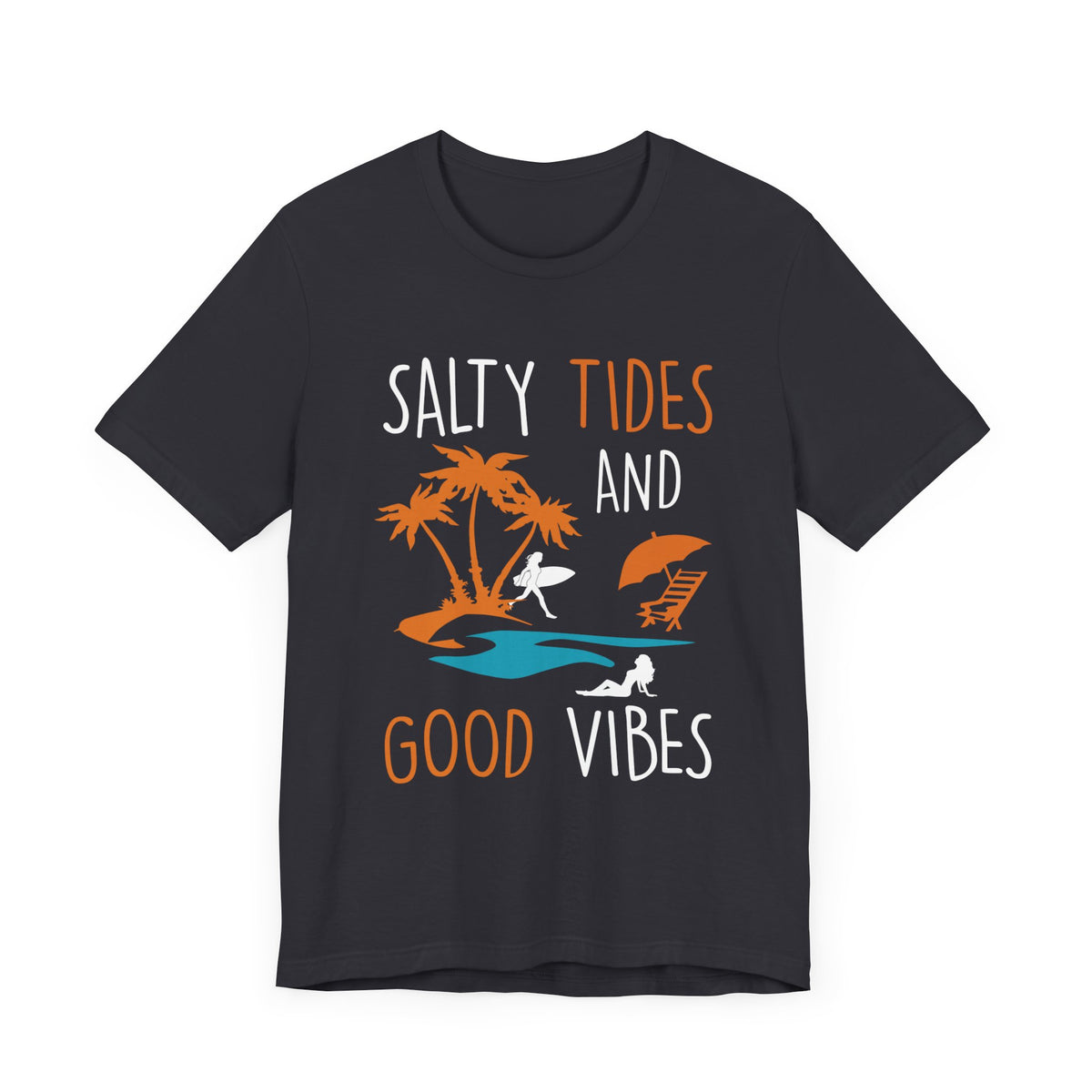 Marées salées et bonnes vibrations Tee unisexe 