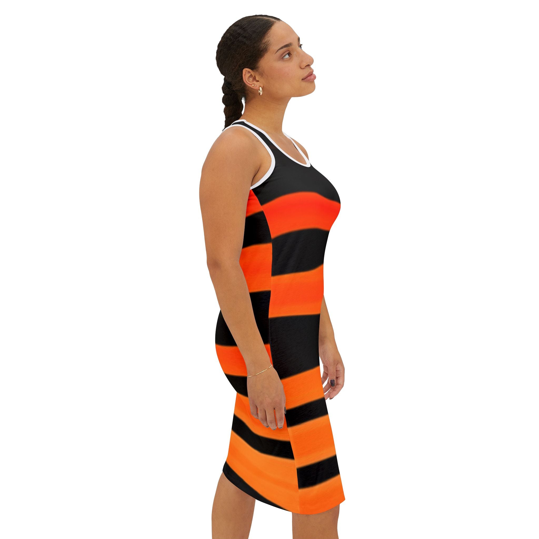 Vibrant Striped Women's Racerback Dress - Perfect for Summer and Festivals