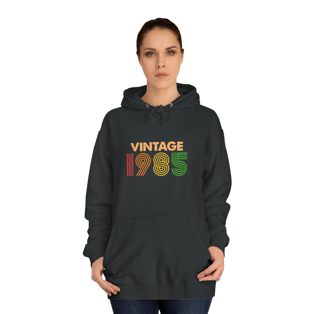 Sweat à capuche unisexe vintage 1985 