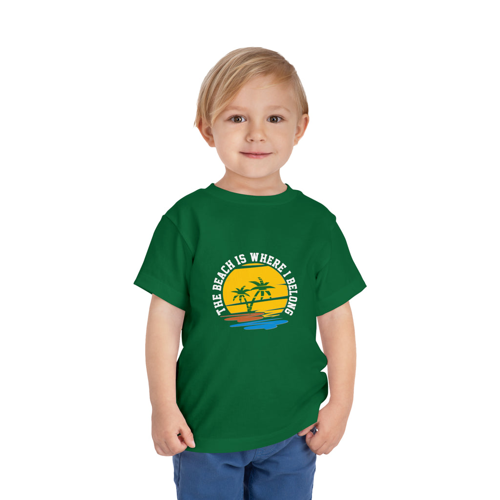 The Beach Is Where I Belong Toddler Tee
