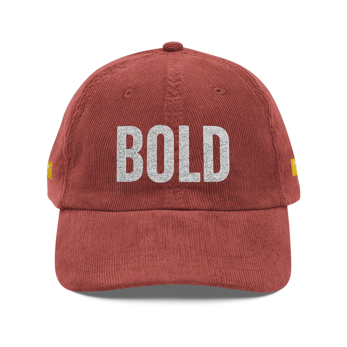 Bold Corduroy  Statement Hat, Embroidered Printify