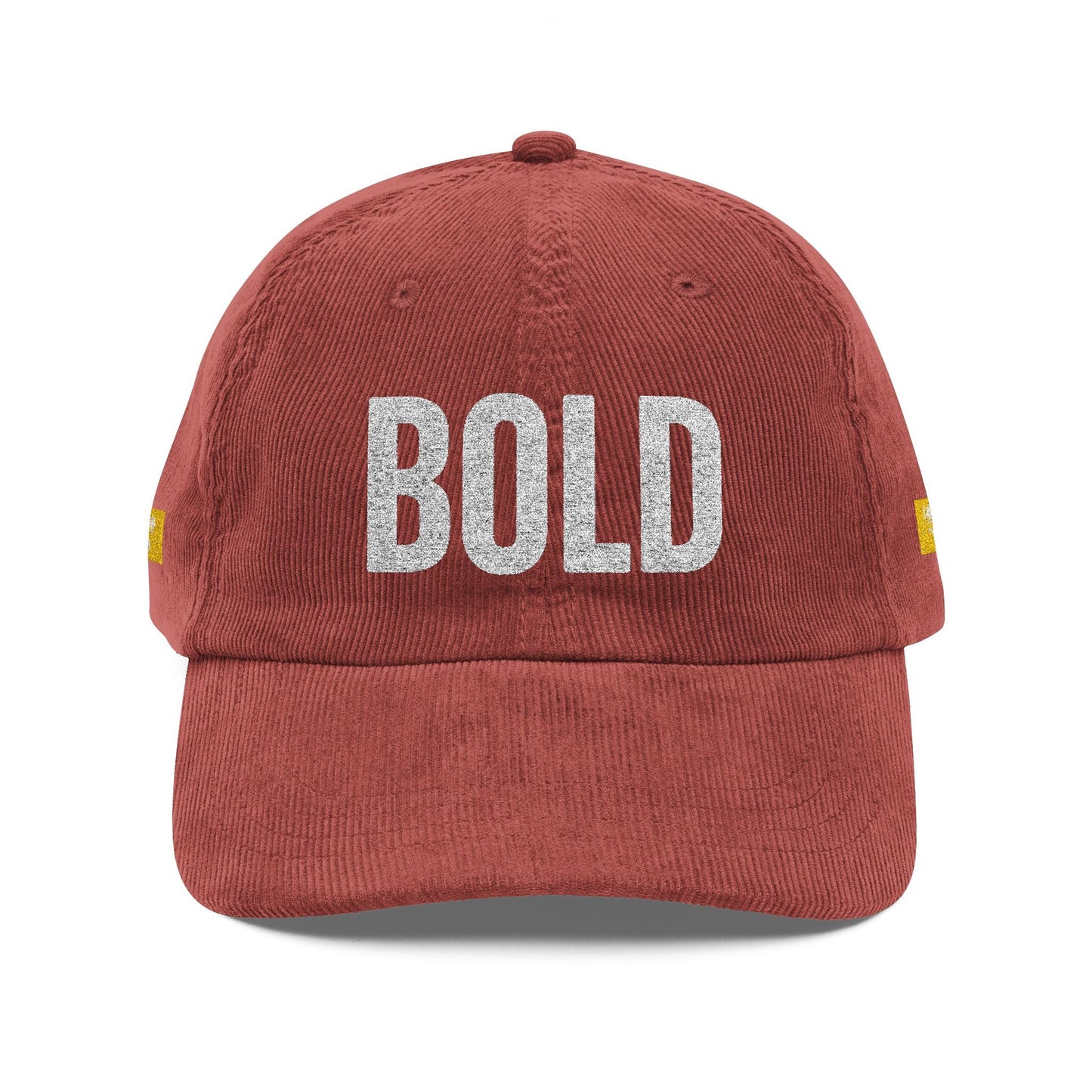 Bold Corduroy  Statement Hat, Embroidered Printify
