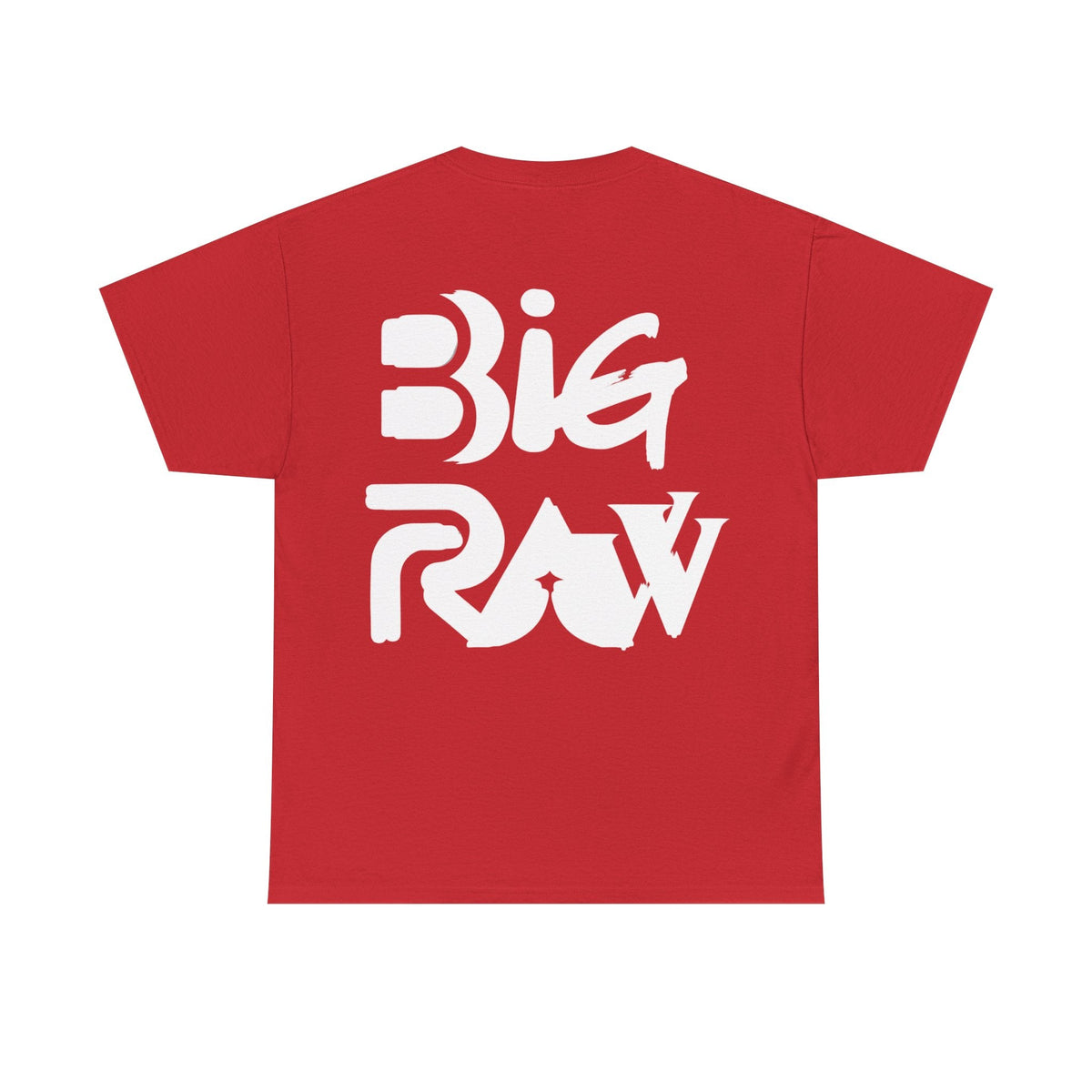 Big Raw Unisex Heavy Cotton Tee, Casual Streetwear Shirt, Gift for Him or Her, Everyday Fashion, Graphic Tee, Trendy Apparel Printify
