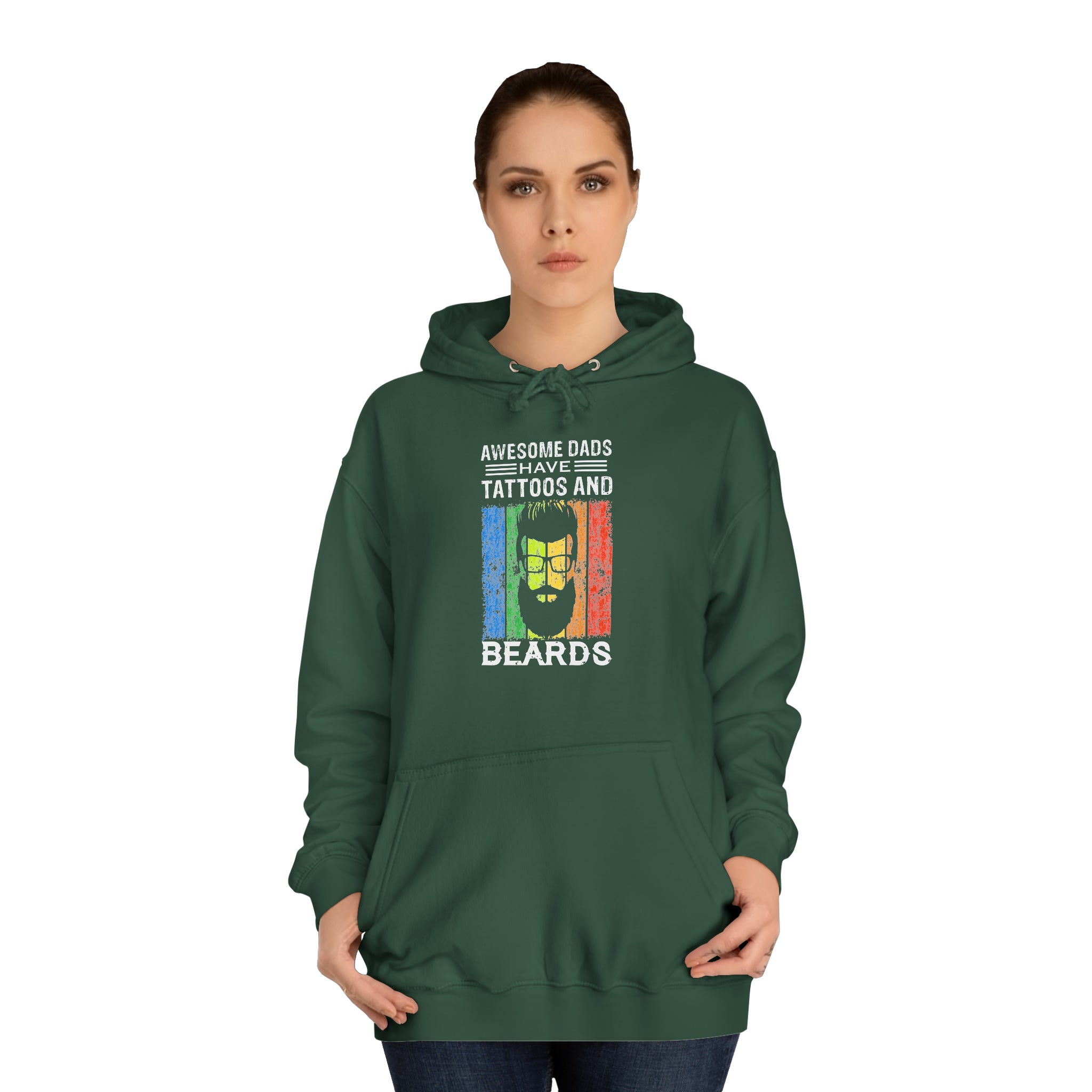 Sweat à capuche unisexe papas géniaux 