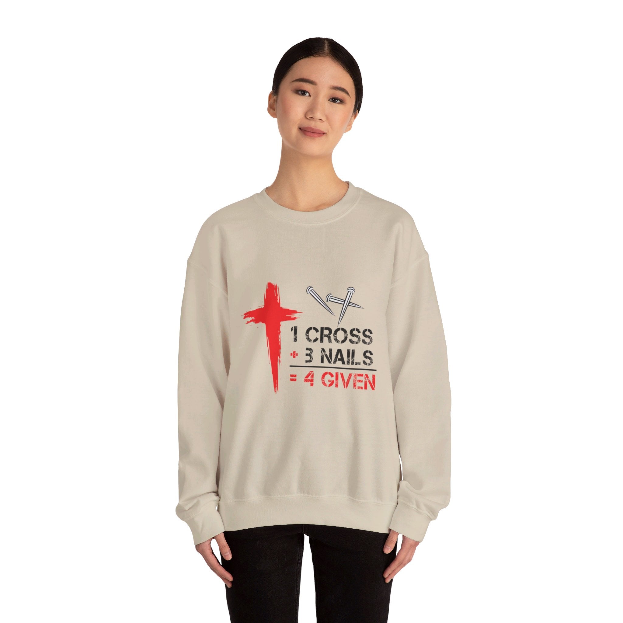 1 Croix 3 Ongles 4 Étant donné Sweat-shirt unisexe 