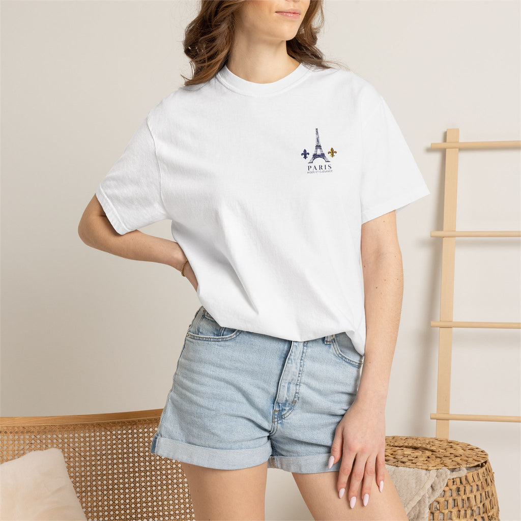 Paris Eiffel Tee — 'Paris' Script Design