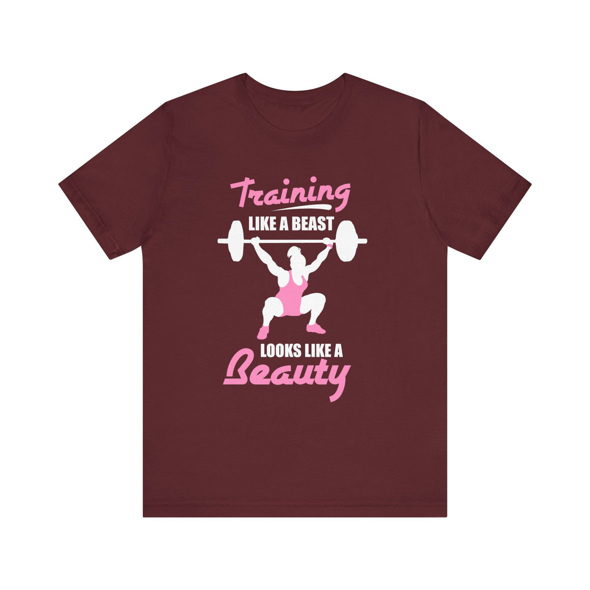 S’entraîner comme une bête ressemble à un tee-shirt unisexe de beauté 