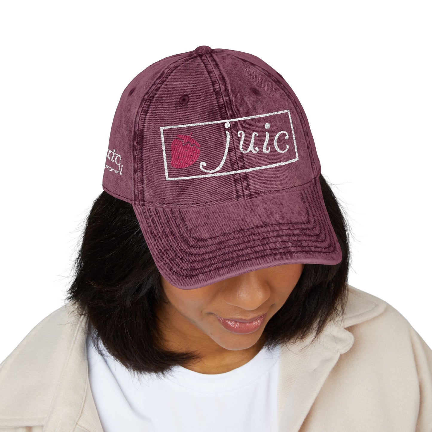 Embroidered Vintage Cap - Juic Cap Design