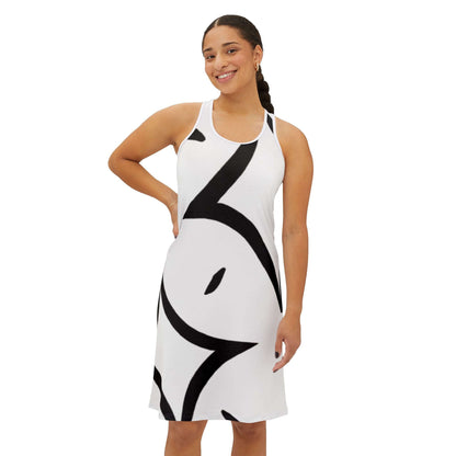 Rcnsons Women's  'Dark Cube' Racerback Dress (AOP)