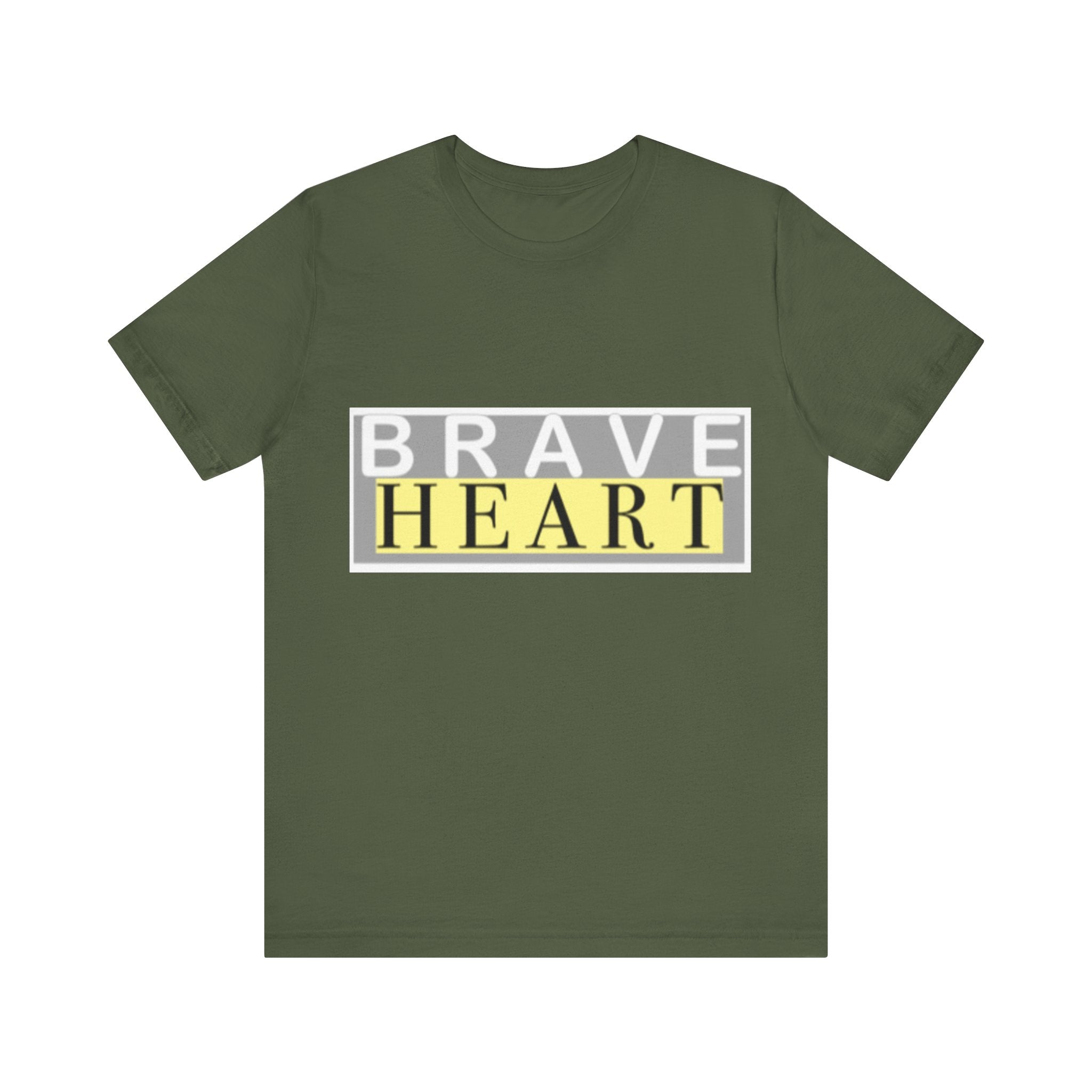 Brave Heart Unisex Tee, Inspirational T-Shirt, Gift for Champions, Casual Wear, Motivational Apparel