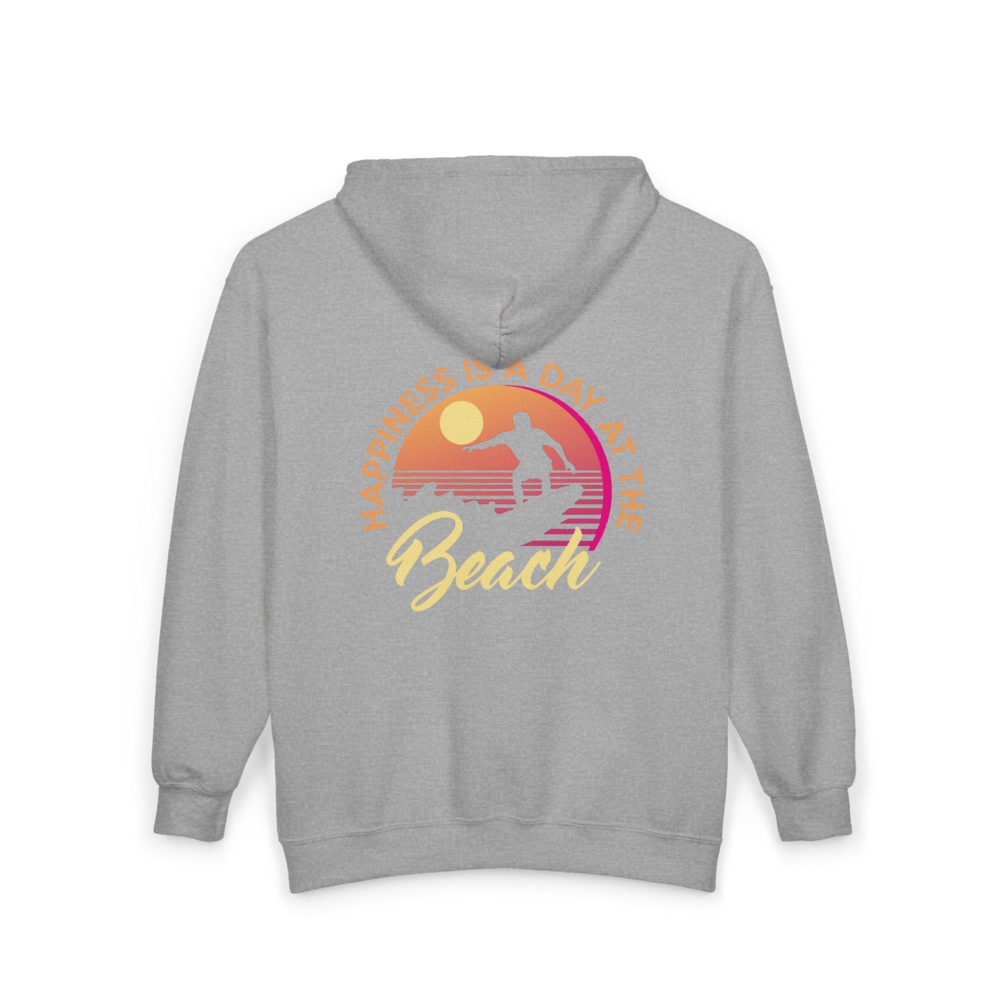 Beach Vibes Full Zip Hoodie, Unisex Printify