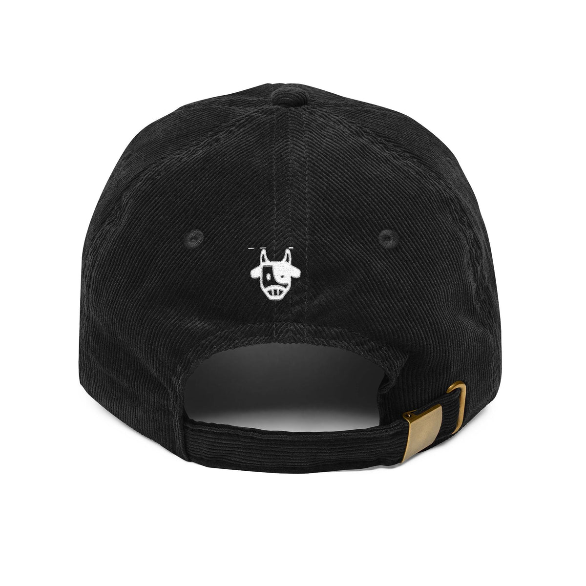 Corduroy Cap with Embroidered Design, Trendy Accessories for Fashion Lovers, Unique Gift for Holidays, Casual Daily Wear Printify