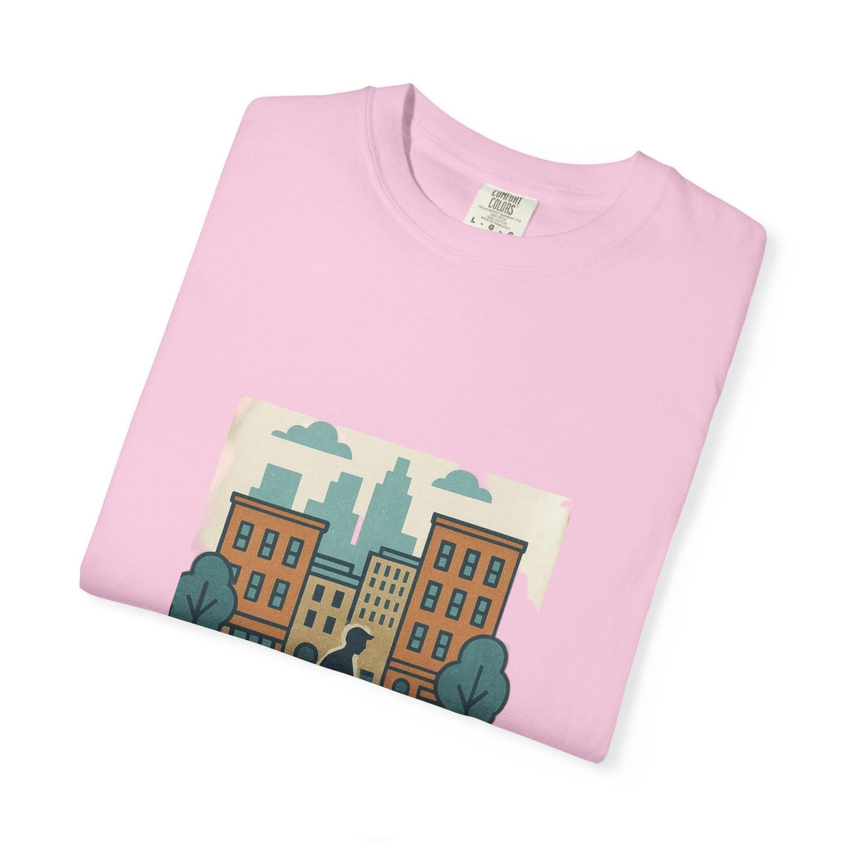 City Walk Unisex Garment-Dyed T-shirt, Urban Streetwear, Casual Fashion, Gift for City Lovers, Travel Enthusiast Apparel Printify