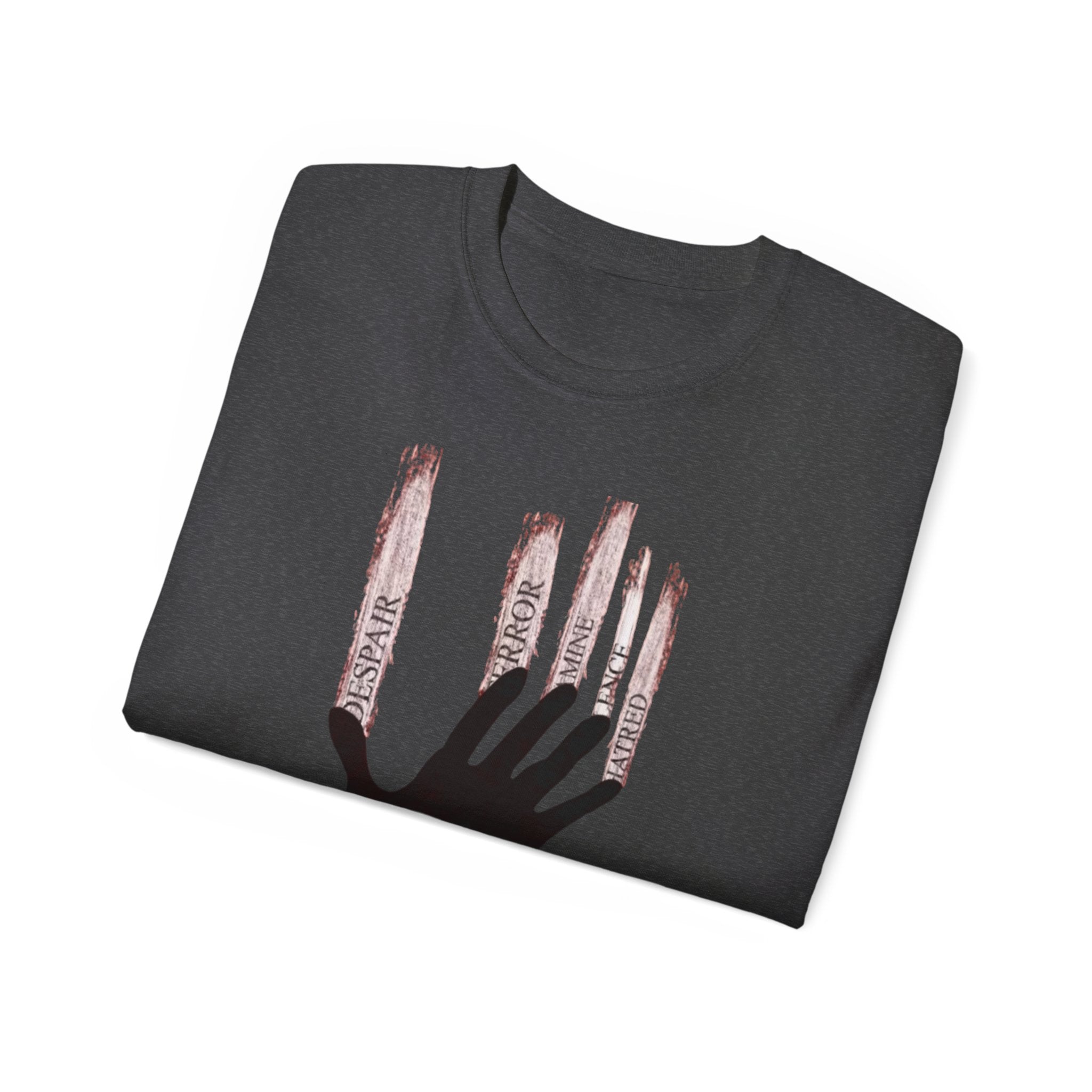Bold Graphic Tee, Hand and Barbed Wire Design, Unisex Casual Shirt, Unique Art Apparel, Gift for Art Lovers Printify