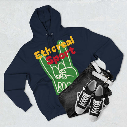 Fleece Hoodie - Ethereal Sport Rock Design