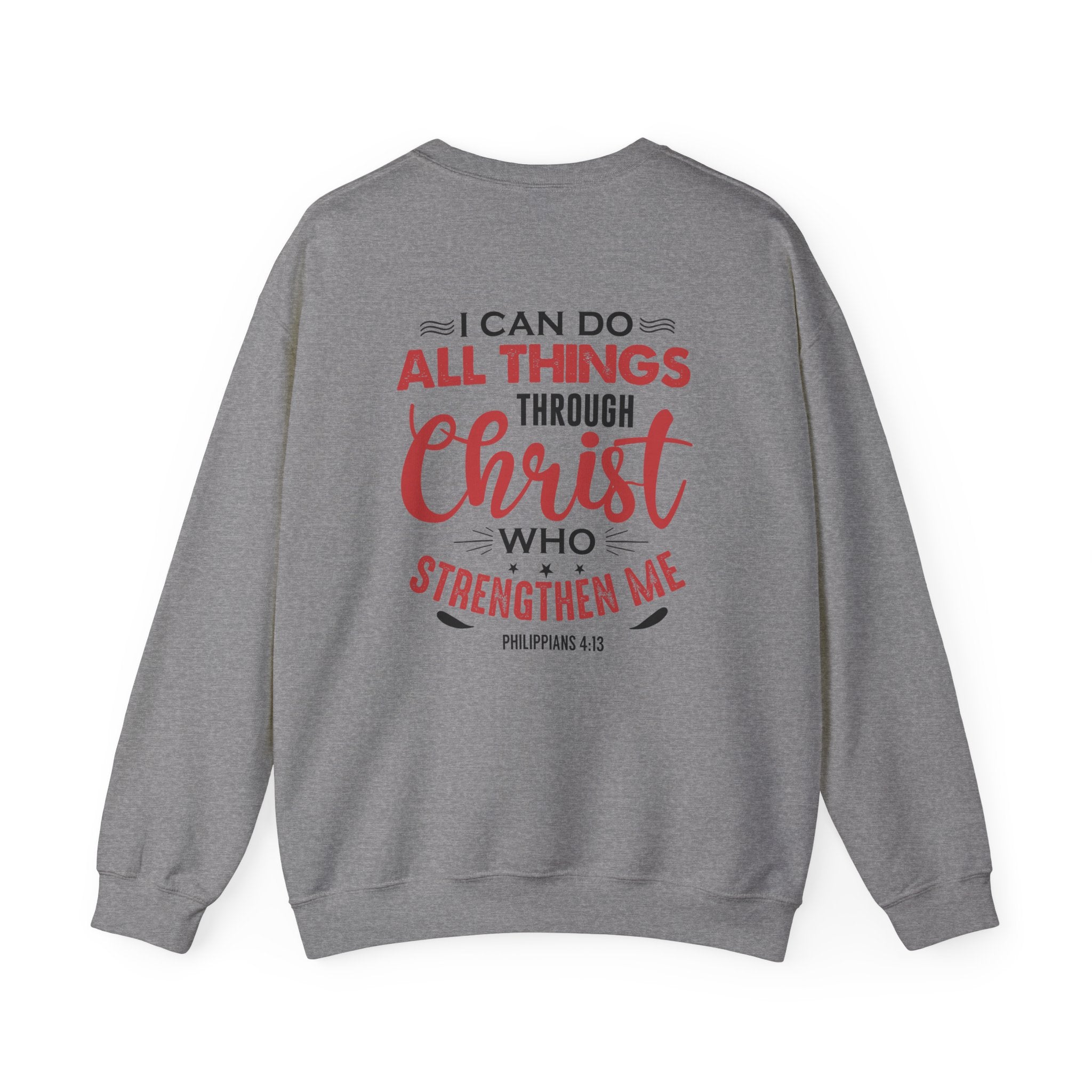 Je peux tout faire à travers le Christ Sweat-shirt unisexe 