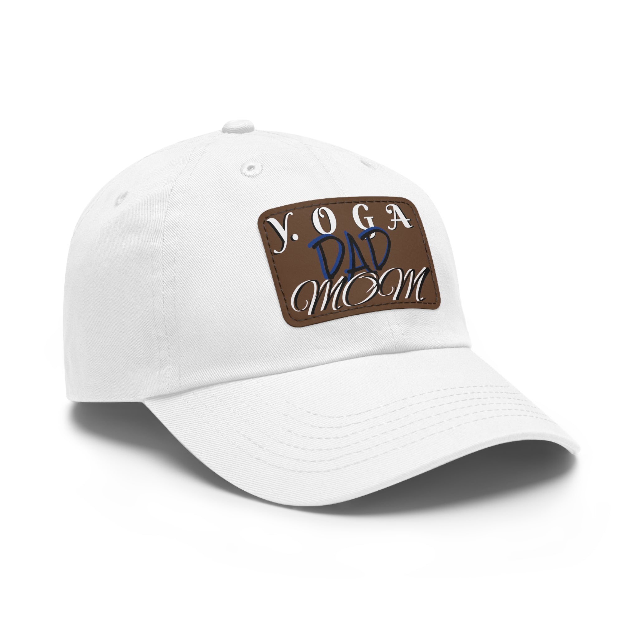 Yoga Dad Hat with Leather Patch