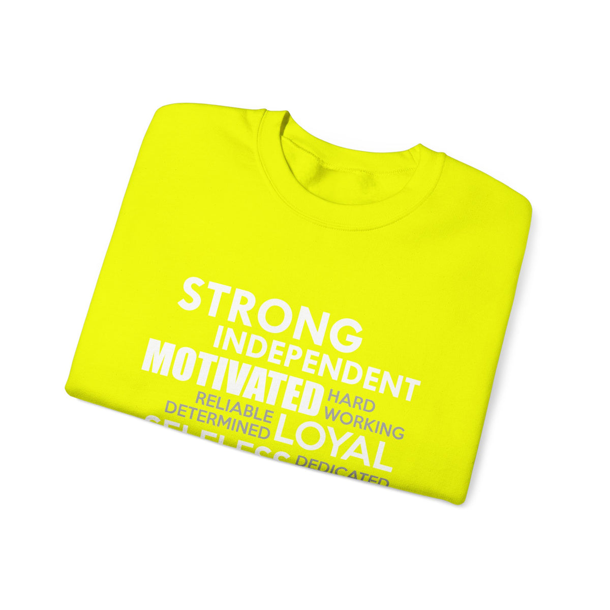 Sweat-shirt unisexe désintéressé, motivé et indépendant 