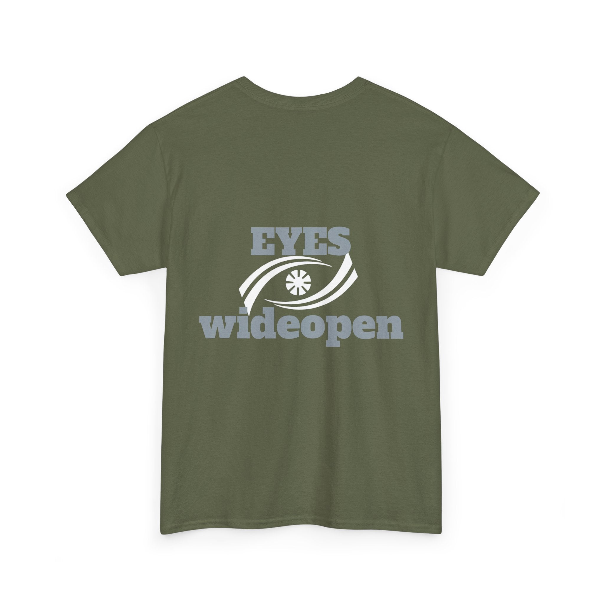 Eyes Wide Open Unisex Heavy Cotton Tee | Everyday Wear, Gift for Dreamers, Casual Shirt, Inspirational Apparel, Unisex T-Shirt Printify