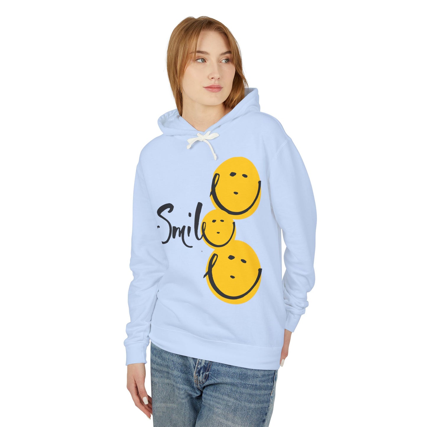 Smile Lightweight Hooded Sweatshirt