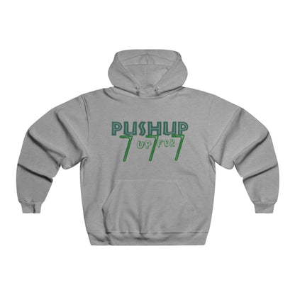 Push-Up 777 Graphic Hooded Sweatshirt for Fitness Enthusiasts