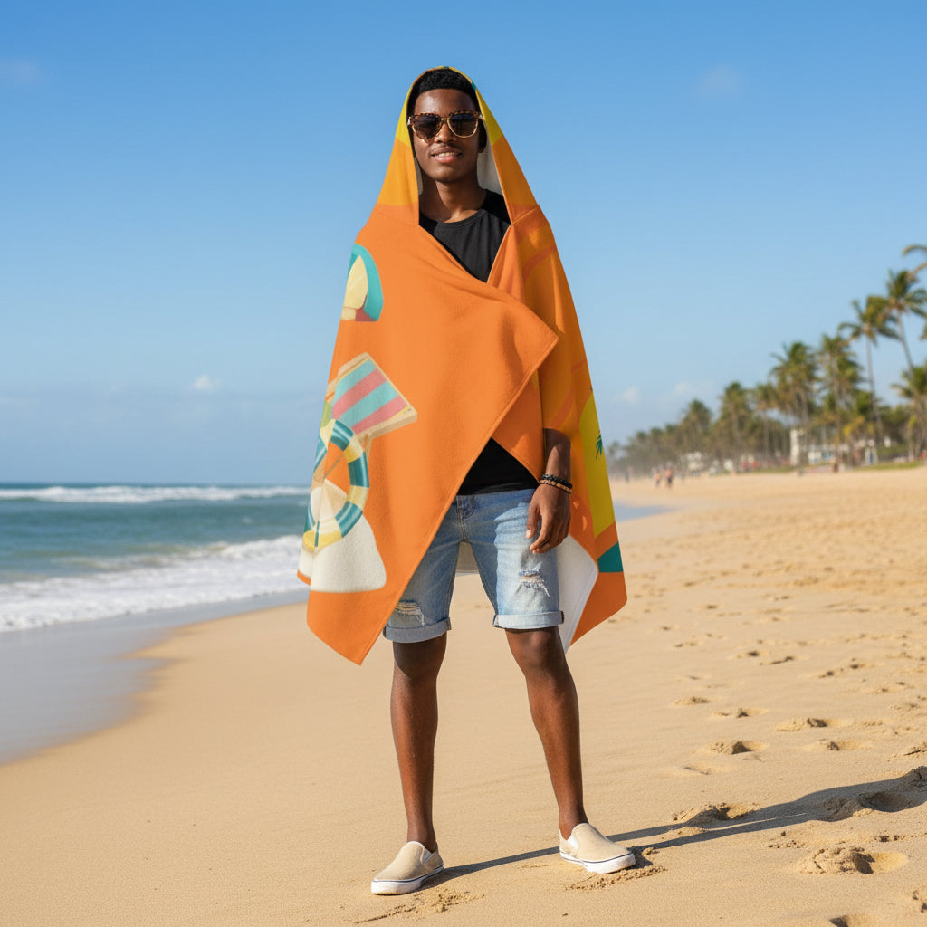 Hooded Towel for Kids Printify