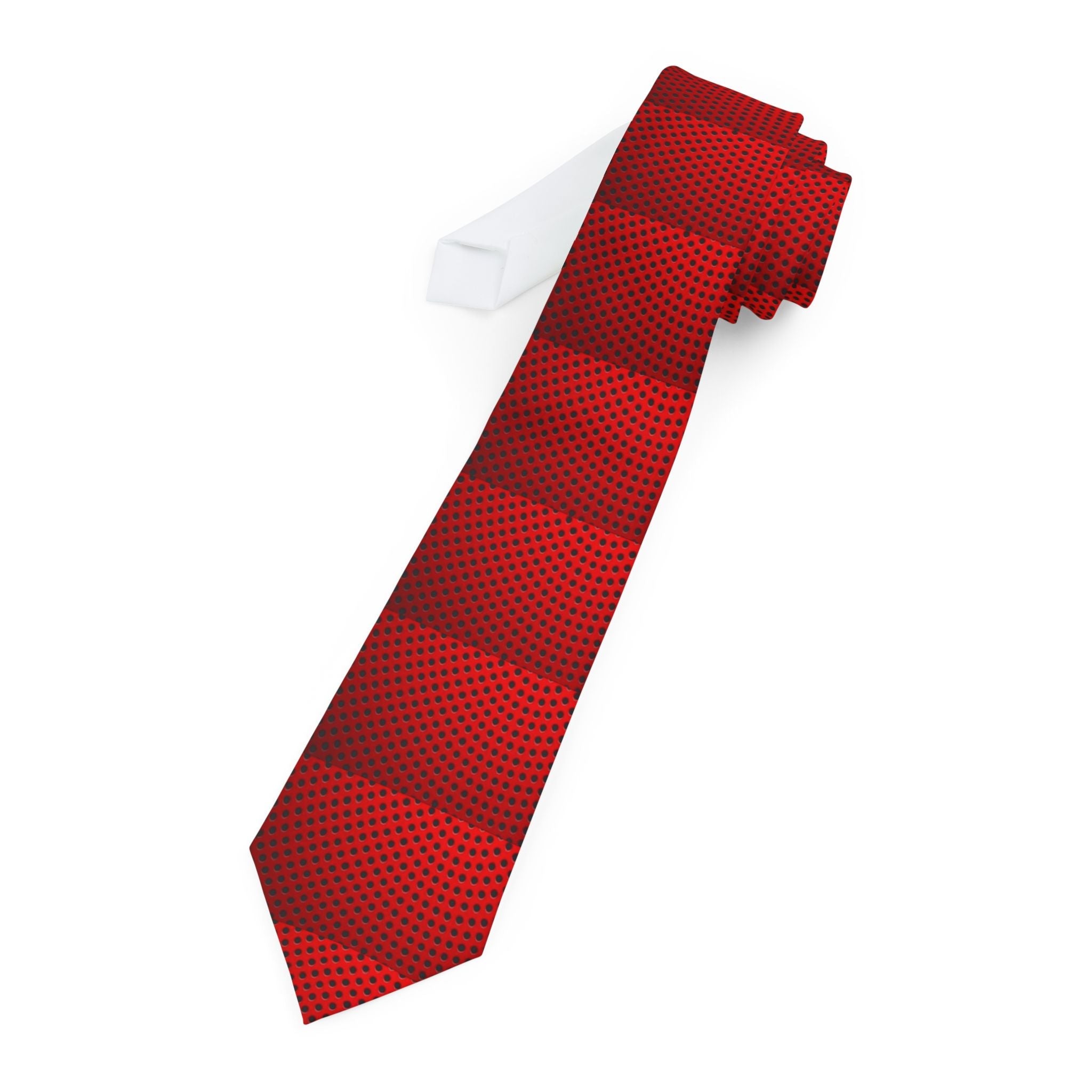 Stylish Red Necktie, Sophisticated Gift for Him, Formal Wear Accessory, Men's Fashion, Wedding Attire Printify