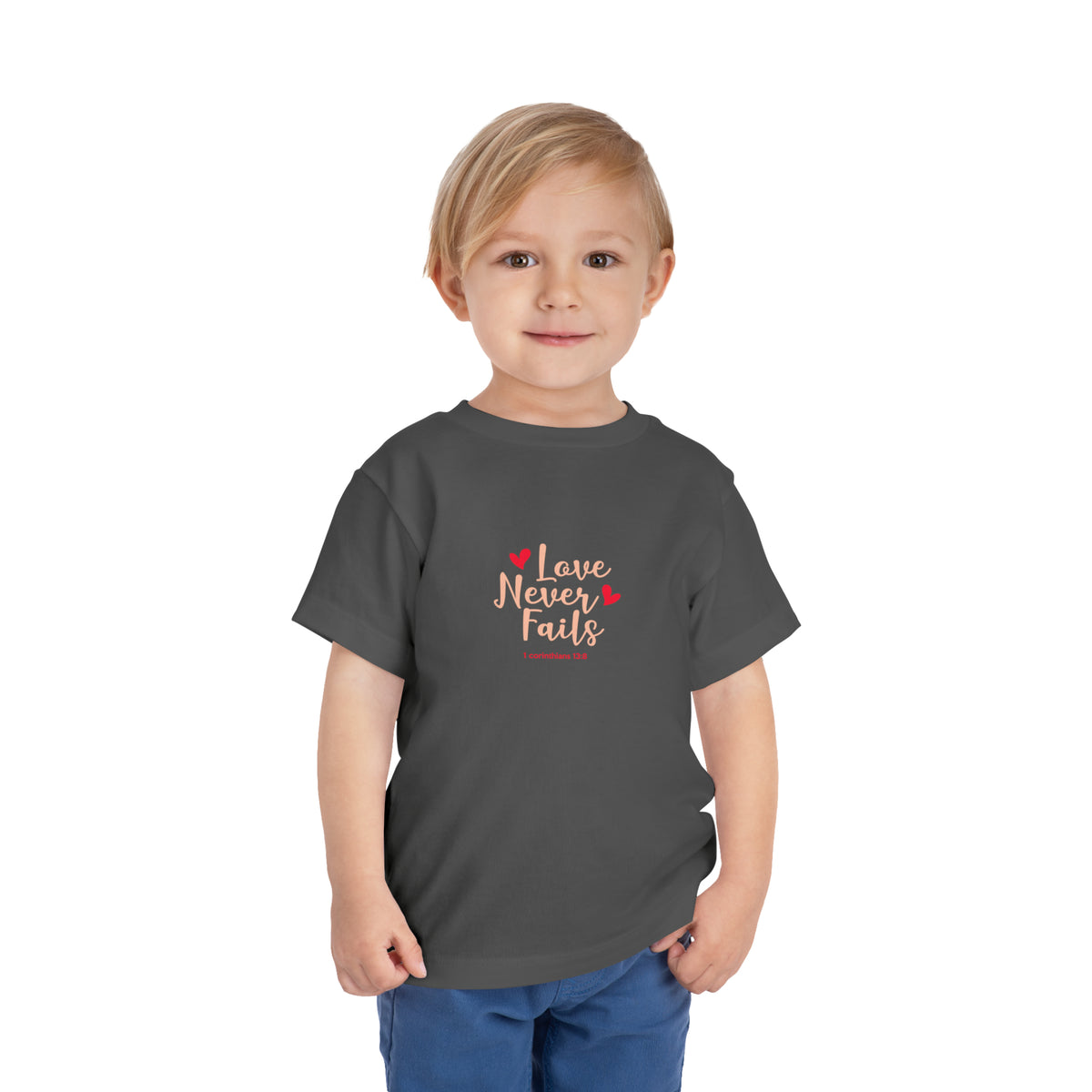 Love Never Fails Toddler Tee