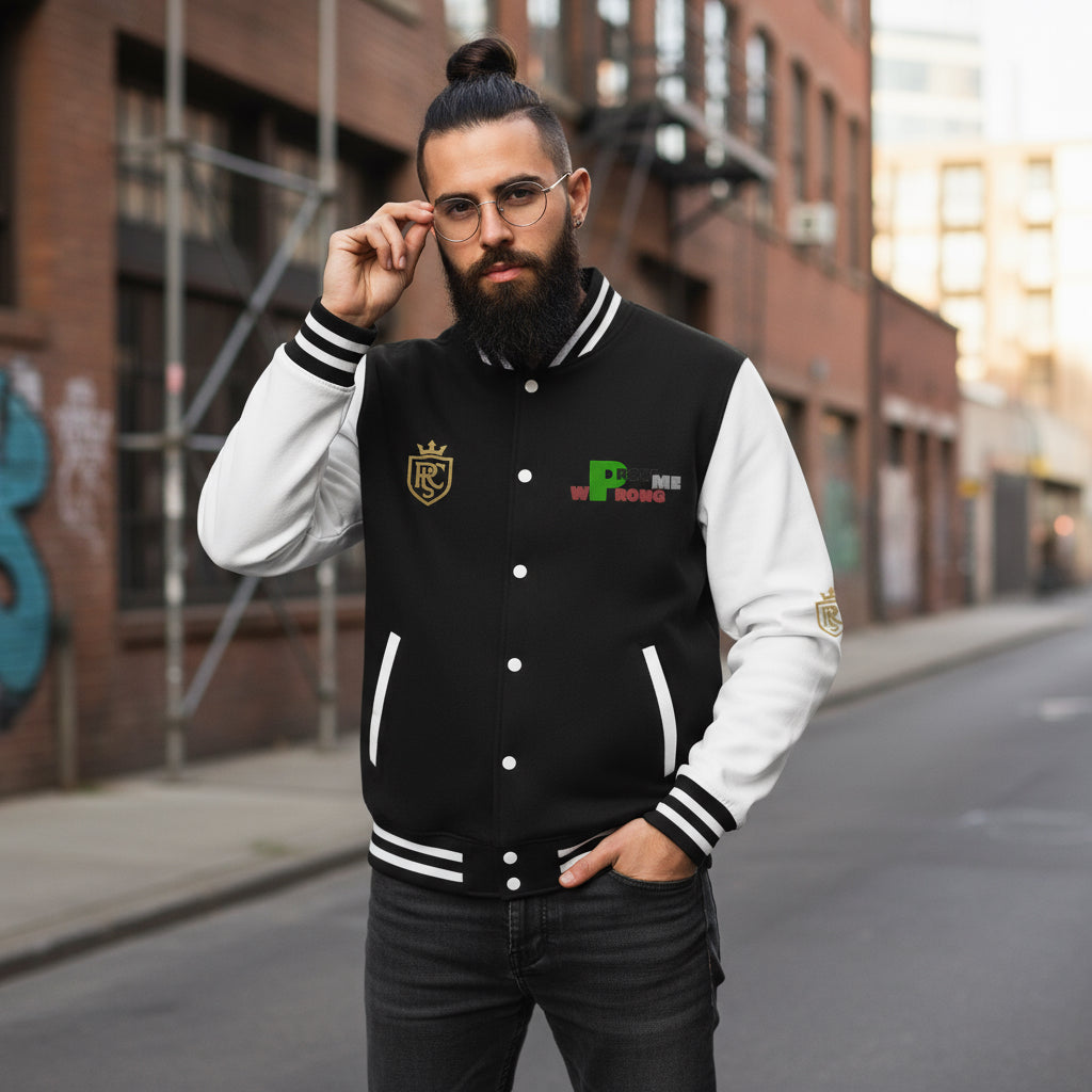 Unisex Heavyweight Letterman Jacket, Stylish Varsity Jacket, Casual Wear, Gift for Him/Her, Sports Team Apparel, College Spirit Gear Printify