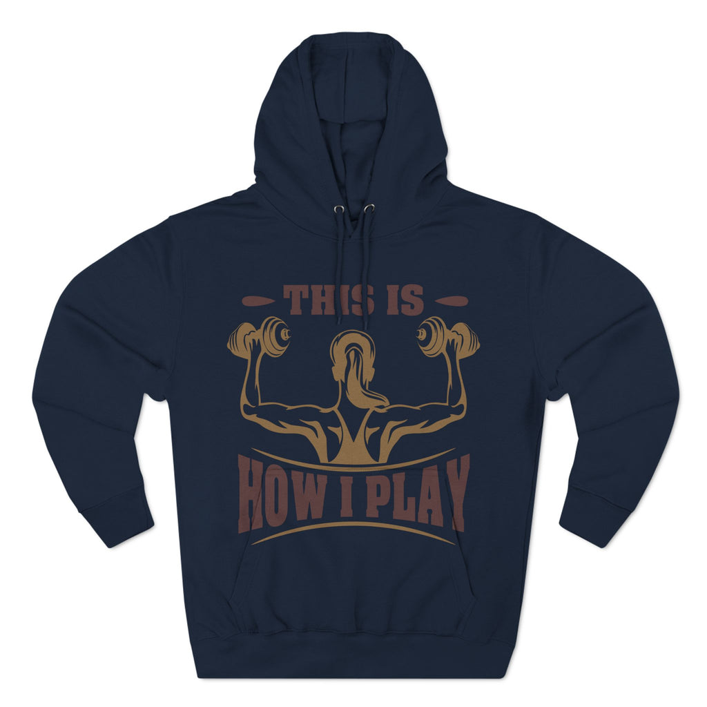 Rcnsons Unisex Three-Panel Fleece 'Play' Hoodie