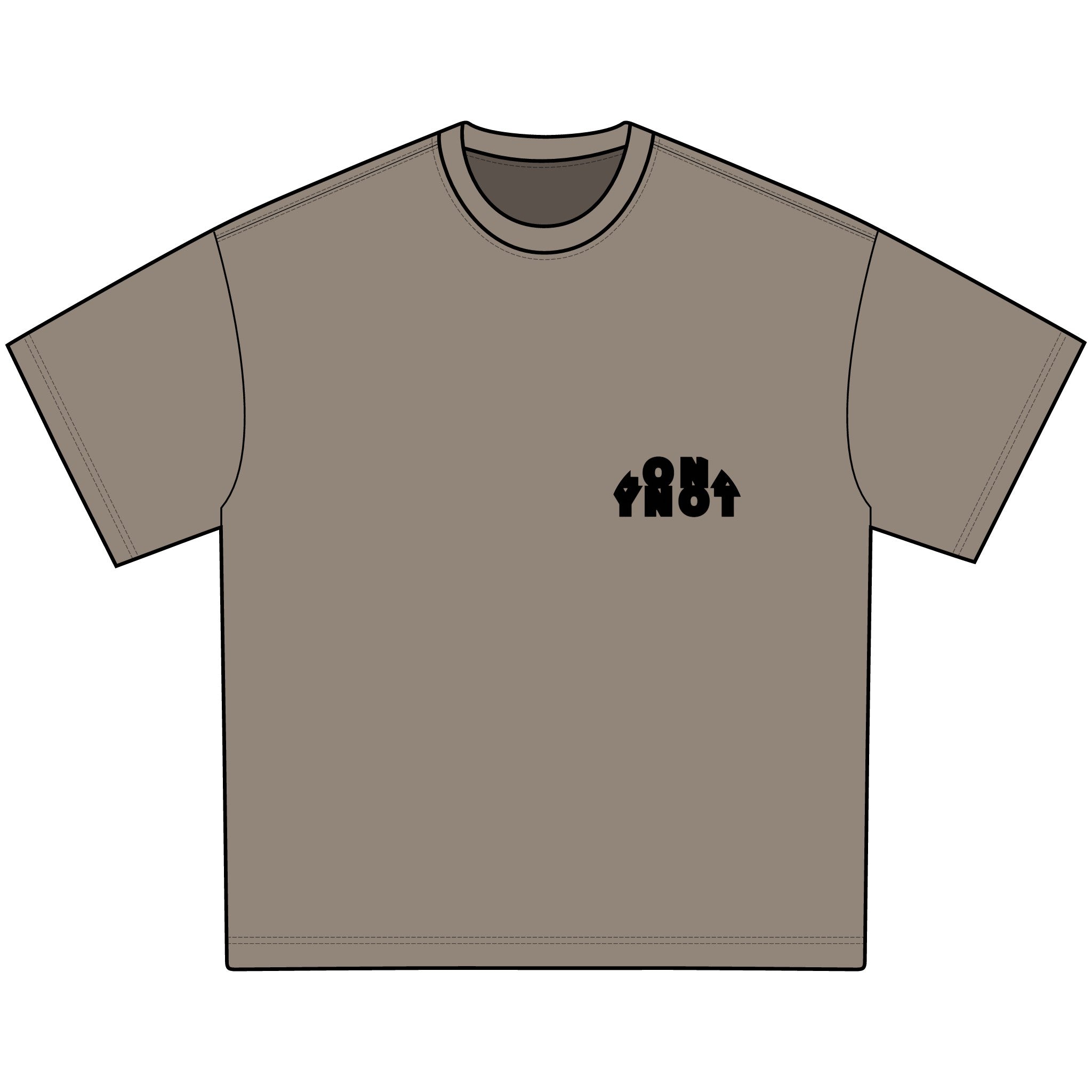 YNOT Washed  Oversize Tee