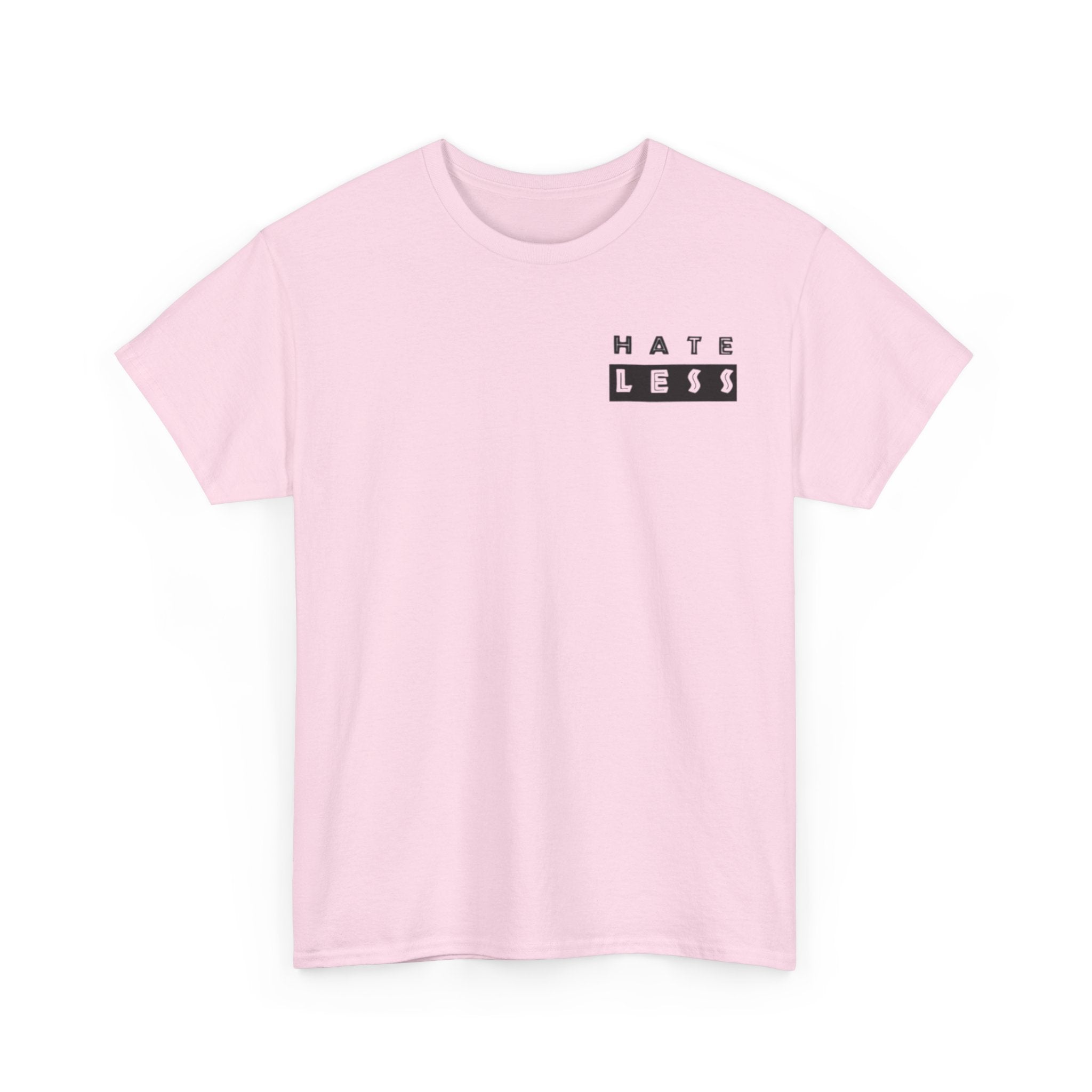 HATE LESS Unisex Heavy Cotton Tee - Comfortable Casual Wear