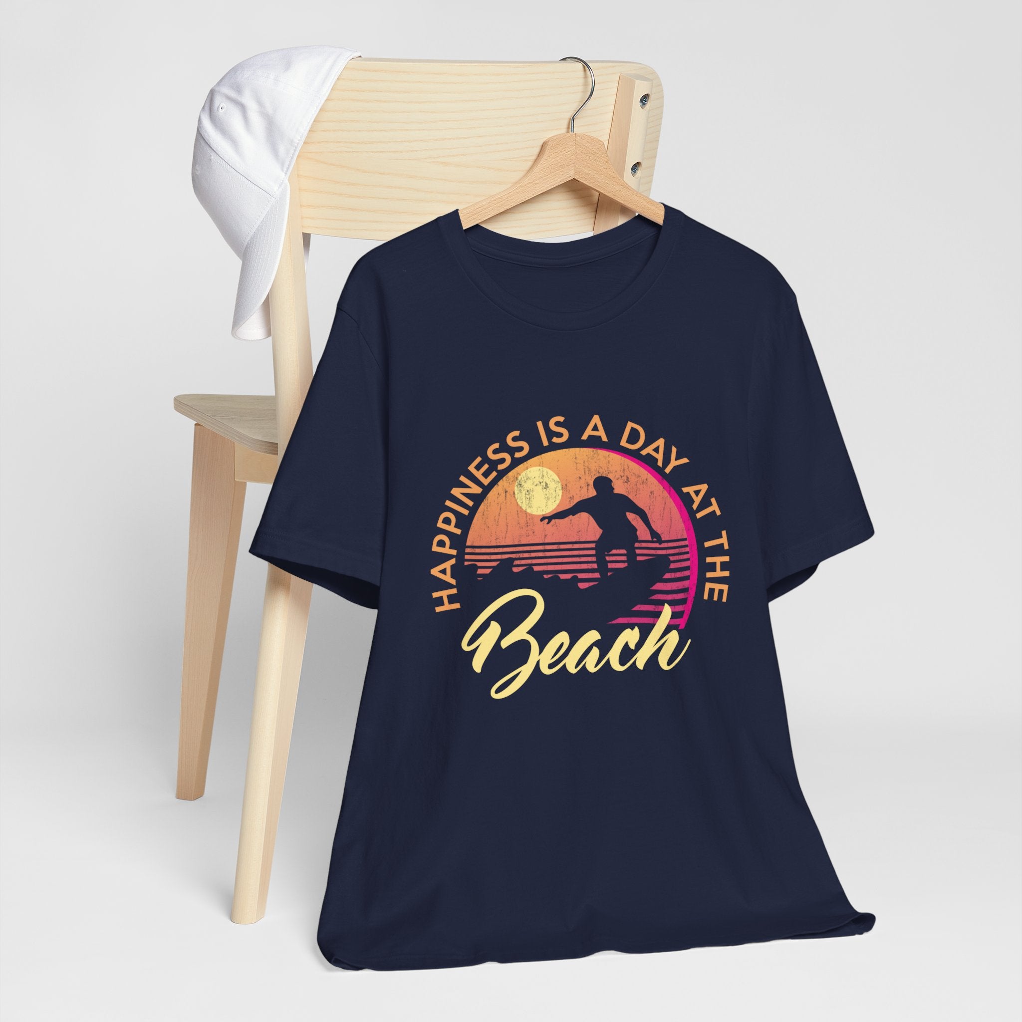 Le bonheur est une journée à la plage Tee unisexe 