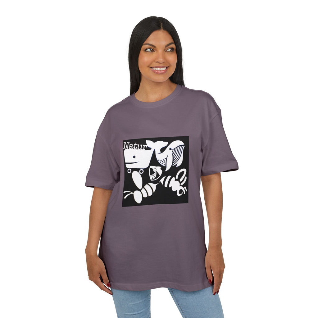 Nature-Inspired Oversize Tee - Unisex Graphic T-Shirt, Eco-Friendly Fashion, Casual Wear, Gift for Nature Lovers, Streetwear