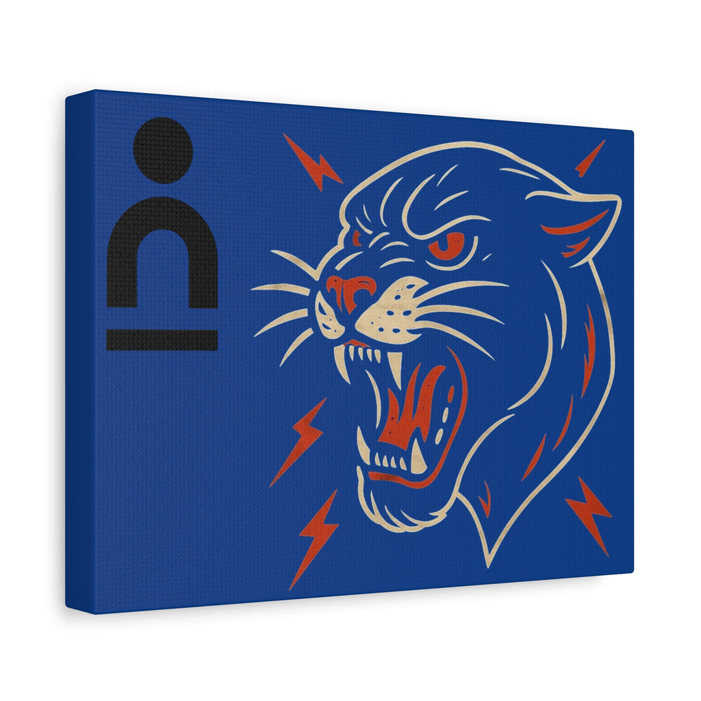 Bold Panther Canvas Art Print, Modern Wall Decor, Animal Print, Gift for Sports Fans, Office or Home Decoration Printify