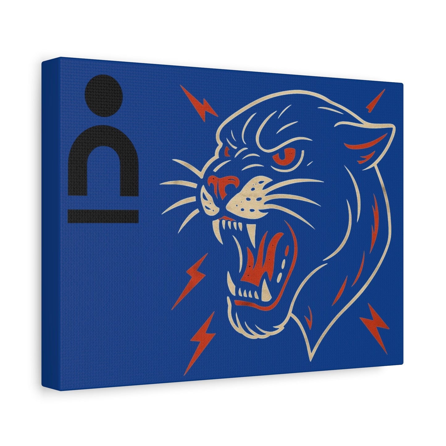 Bold Panther Canvas Art Print, Modern Wall Decor, Animal Print, Gift for Sports Fans, Office or Home Decoration Printify