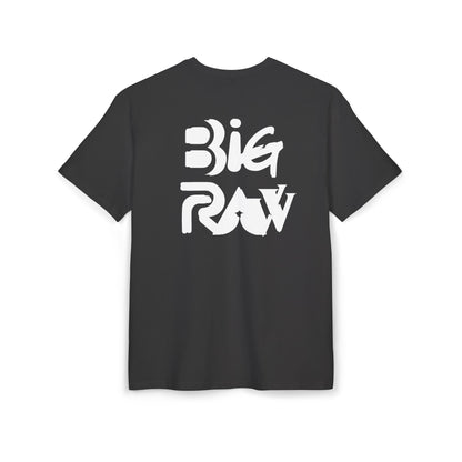 Oversize Tee Big Raw Print Unisex Heavy T-Shirt Printify