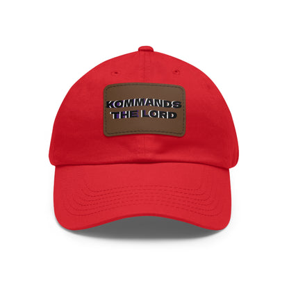 Dad Hat - Kommands The Lord Leather Patch Cap