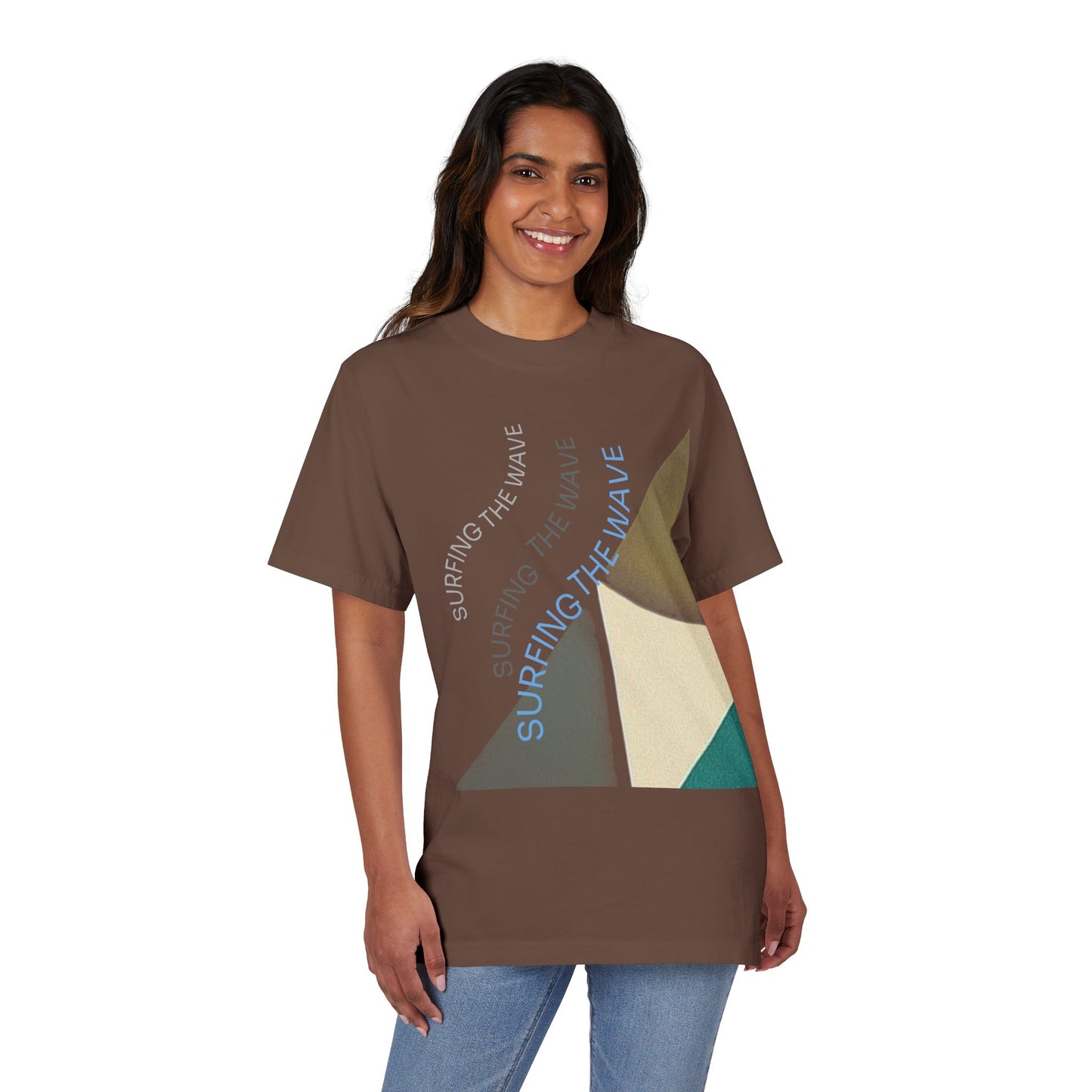 Surfing the Wave Graphic Tee, Casual T-Shirt, Beach Shirt, Summer Style, Unisex Apparel, Gift for Surfers