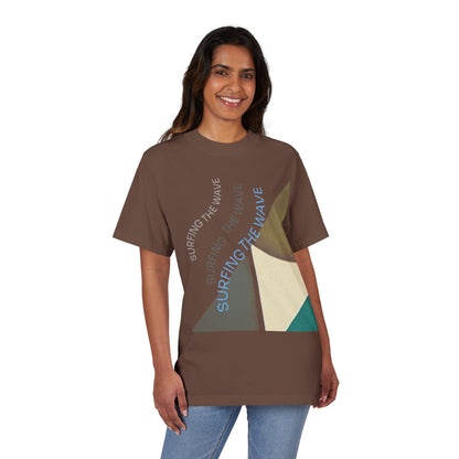 Surfing the Wave Graphic Tee, Casual T-Shirt, Beach Shirt, Summer Style, Unisex Apparel, Gift for Surfers