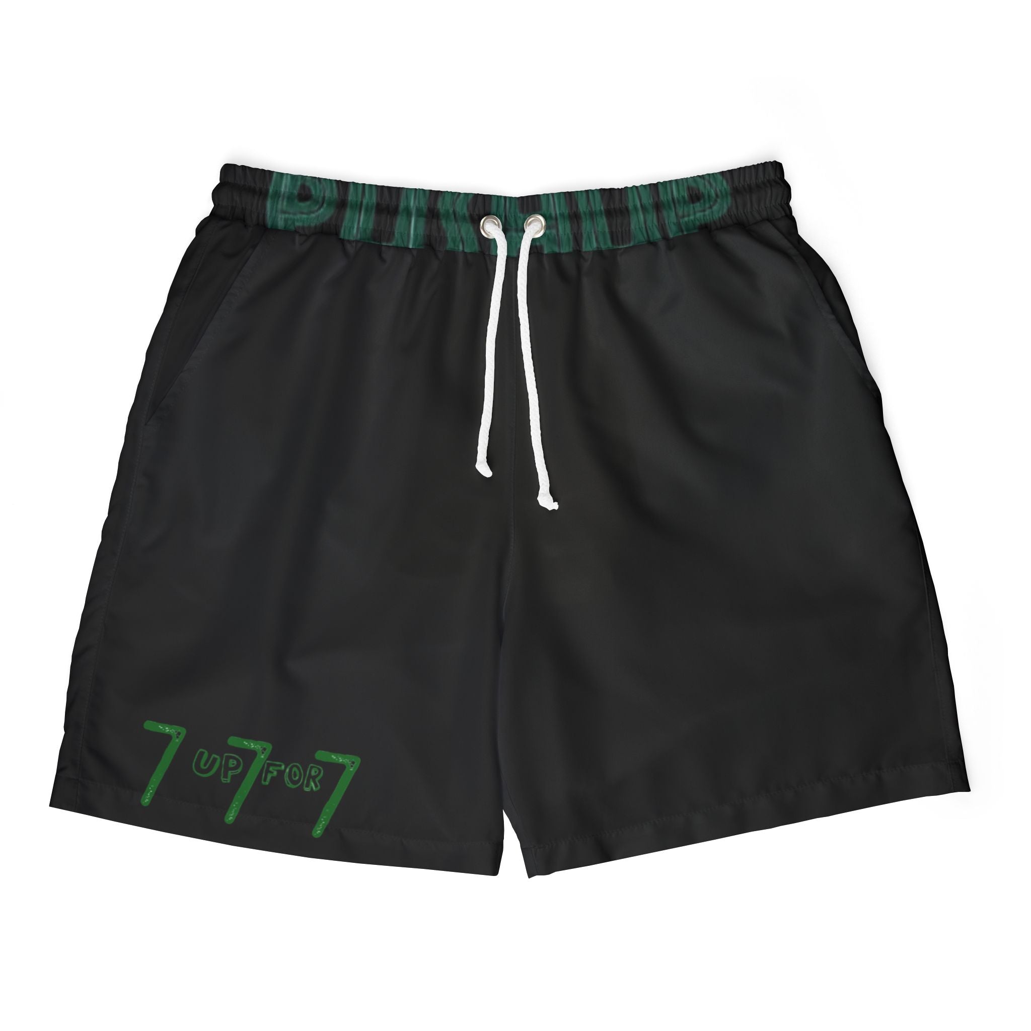 Casual Unisex Swim Shorts - 'UP FOR 777' Beach Ready Wear