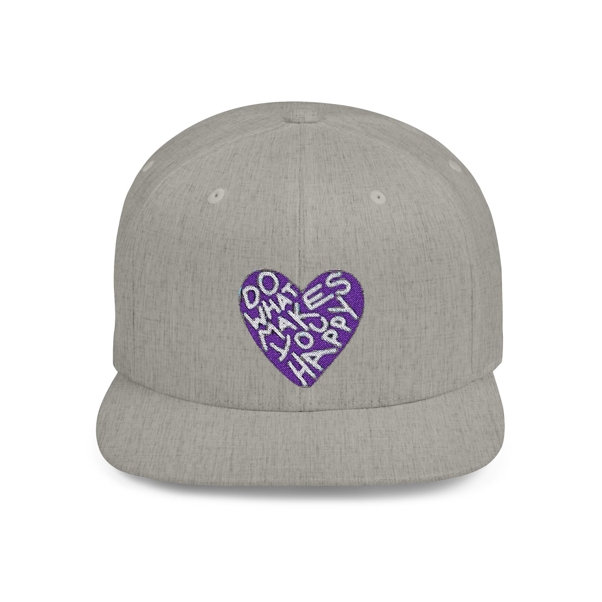Unisex Flat Bill Snapback Hat