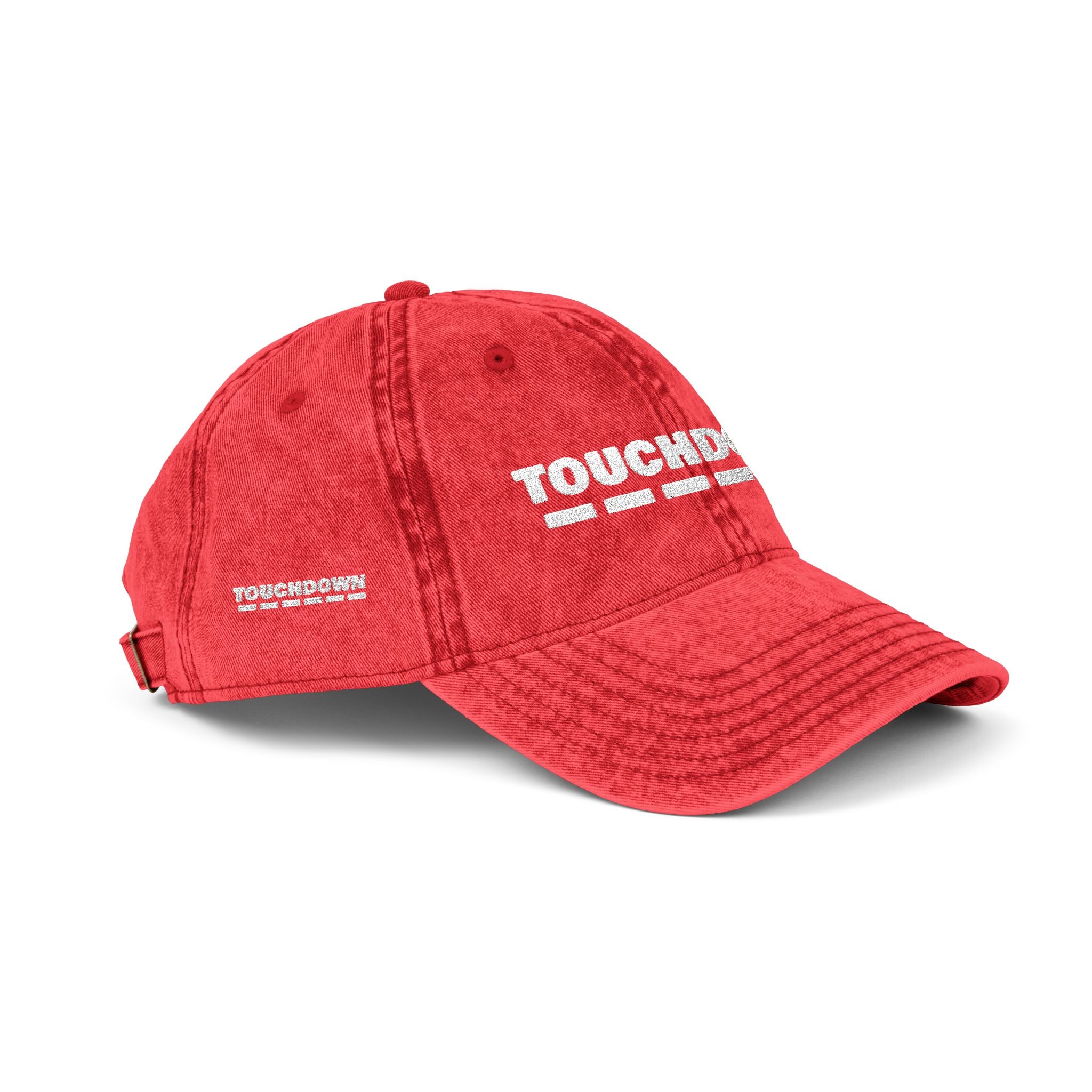 Embroidered Vintage Cap - Touchdown Sports Fan Hat