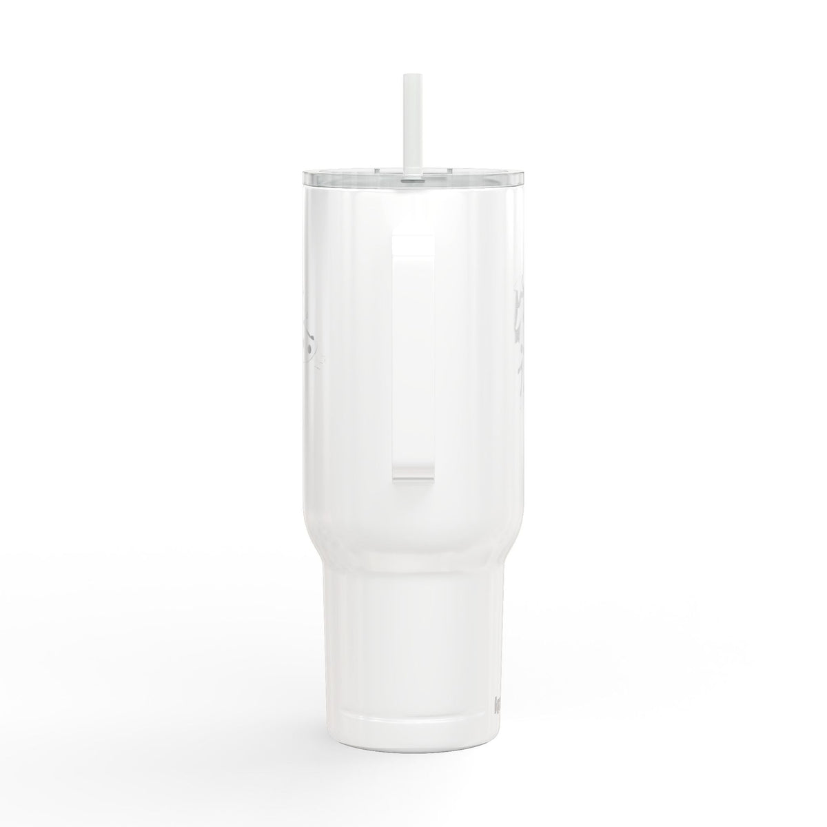 Tumbler with Lid, 40oz - 'Hello Santa' Engraved Design Printify