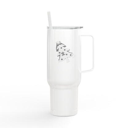 Tumbler with Lid, 40oz - 'Hello Santa' Engraved Design Printify