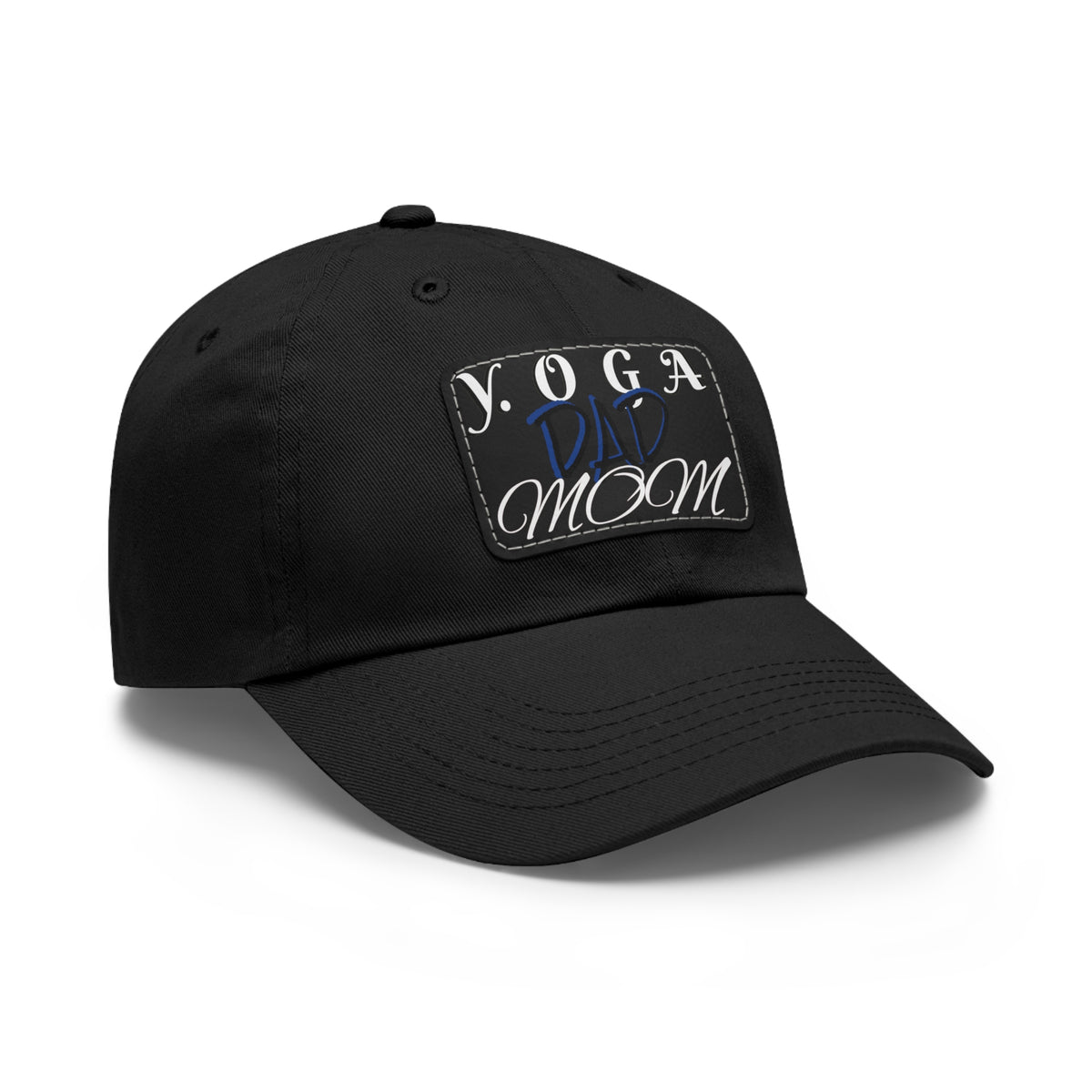 Yoga Dad Hat with Leather Patch - Casual Style for Active Parents