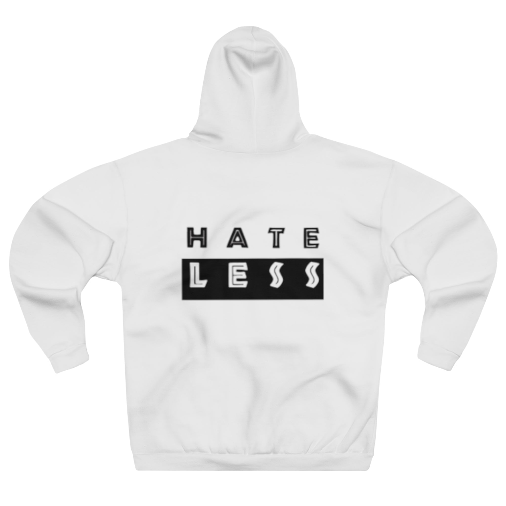 Hate Less Unisex Pullover Hoodie - Positive Vibes for Everyday Wear