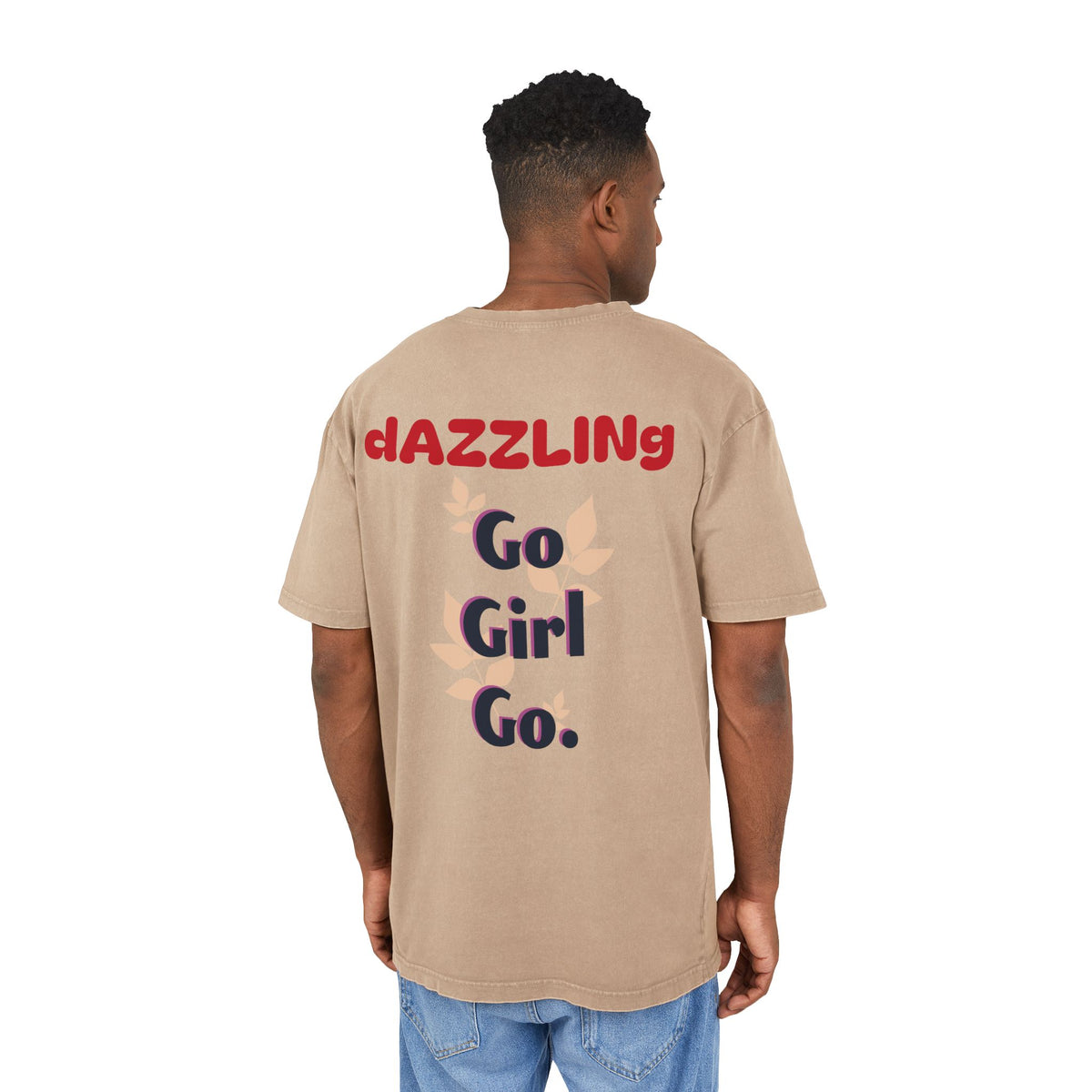Oversize Tee - Dazzling 'Go Girl Go' Design