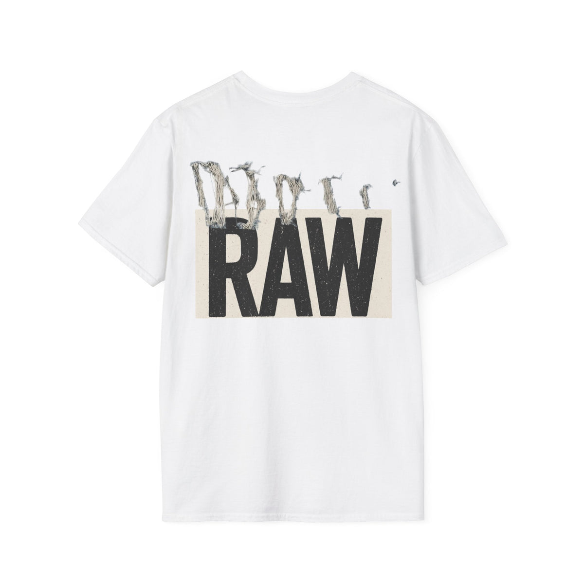 RAW Unisex Softstyle T-Shirt - Casual Graphic Tee for Everyday Wear, Perfect for Gift Giving, Streetwear, Summer Outfits Printify